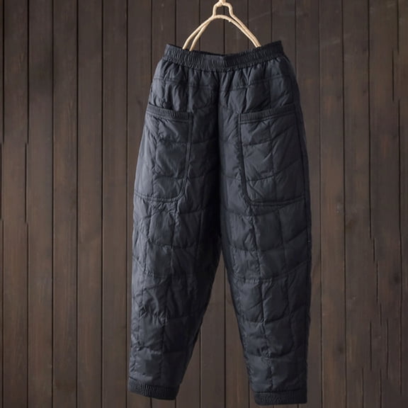 Ofreoo Womens Casual Wide Leg Pants High Waisted Solid Color Comfortable Skin Friendly Warm And Plush Thick Loose Casual Cotton Pants