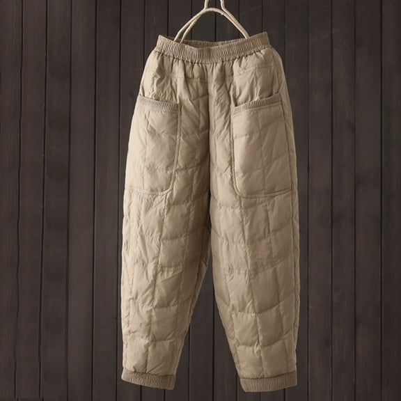 Ofreoo Womens Casual Wide Leg Pants High Waisted Solid Color Comfortable Skin Friendly Warm And Plush Thick Loose Casual Cotton Pants