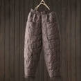 thumbnail image 1 of Ofreoo Womens Casual Wide Leg Pants High Waisted Solid Color Comfortable Skin Friendly Warm And Plush Thick Loose Casual Cotton Pants, 1 of 9