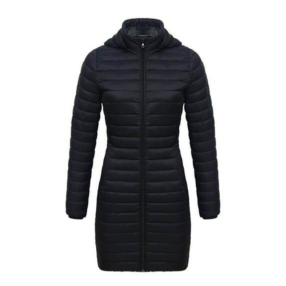 Ofreoo Womens Jacket Solid Color Pocket Cultivate Oneself Long Sleeve Warm Coat The Hottest Gifts