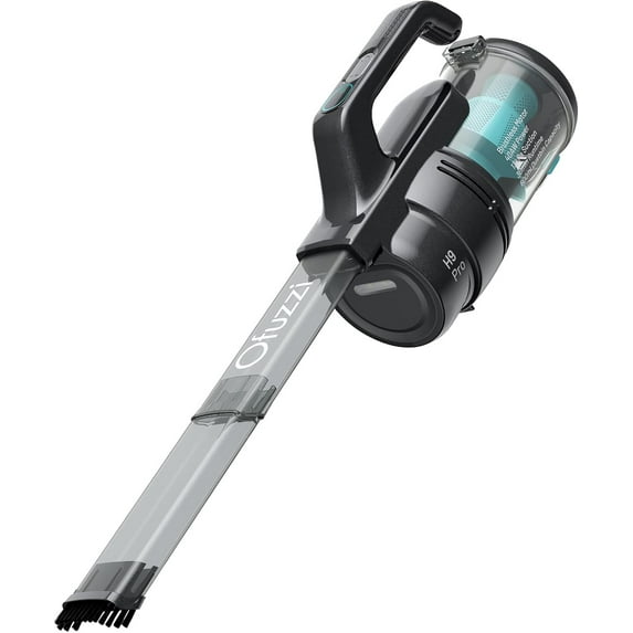 Ofuzzi H9 Pro Handheld Vacuum Cleaner, Extra-Long Crevice Tool, 40AW/13kPa Surging Suction, LED- Display&Light, Up to 30 Mins Runtime, Portable Vacuum for Home Cleaning, Black