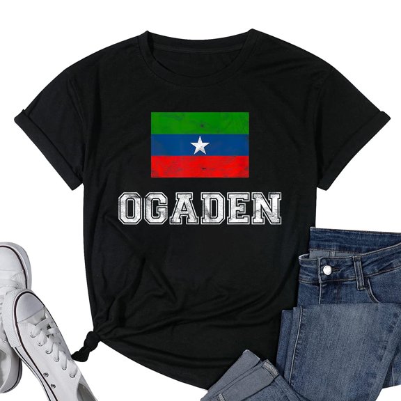 Ogaden Flag Vintage I Women Ogaadeen T-Shirt T-Shirt Black Large