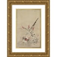 thumbnail image 1 of Ogata Kōrin 10x14 Gold Ornate Wood Frame and Double Matted Museum Art Print Titled - Pheasant and Grasses (Late 1600S-Early 1700s), 1 of 4