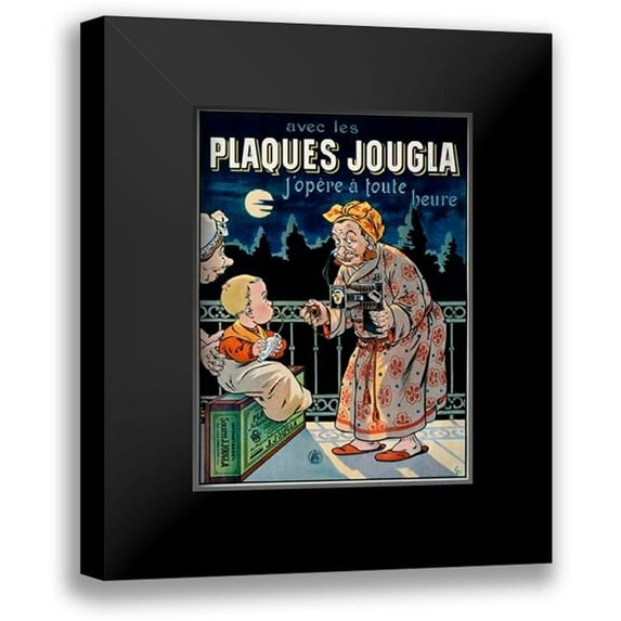 Oge, Eugene 14x18 Black Modern Framed Museum Art Print Titled - Plaques Jougla