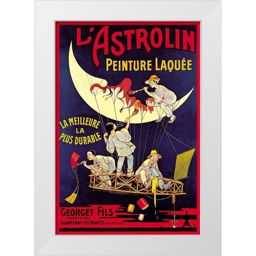 Oge, Eugene 14x18 White Modern Wood Framed Museum Art Print Titled ...