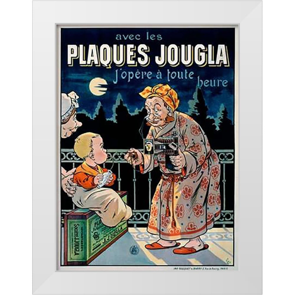 Oge, Eugene 14x18 White Modern Wood Framed Museum Art Print Titled ...