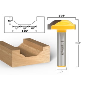 Ogee Panel CNC Cabinet Door Raised Panel Router Bit - 1/2" Shank - Yonico 13076
