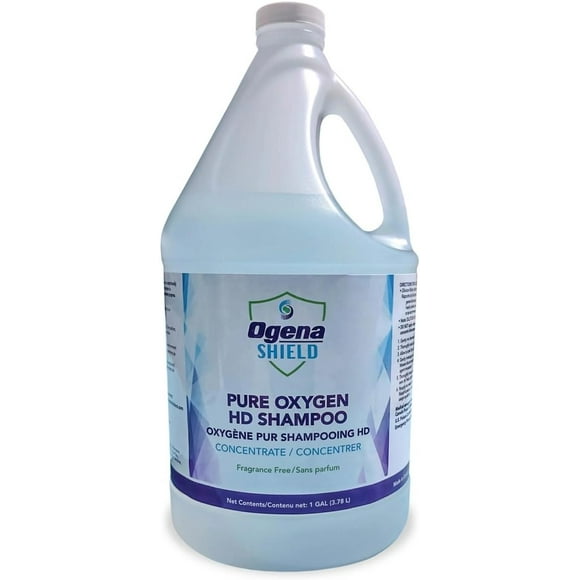 OgenaShield Pure Oxygen HD Shampoo for Dogs, Cats, Horses & Cattle | with Hydrogen Peroxide | Veterinary Dermatologist Recommended | Non-Toxic | 1 Gal