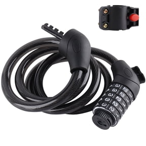 Ogetok Bicycle Lock 4 Digit Combination Cable Lock Heavy Duty Anti Theft Security Lock for Bikes Electric Scooters Motorcycles