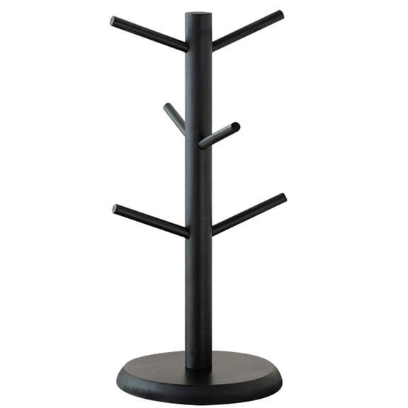 Ogetok Cup Holder - Multi-Tier Coffee Mug Storage | Rustic Wood Kitchen Bar Decor | Stackable Cup Rack for Home Bar & Kitchen Counter