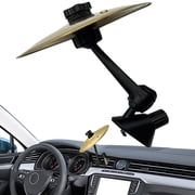 Ogetok Gold Car Cymbal for Air Vent Adjustable Metal Hook Dashboard Toy to Spice up Boring Drive Follow Music Beat Fun Car Accessory Gift Idea