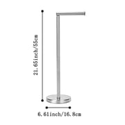 Ogetok Folding Toilet Paper Holder Stand, Freestanding Toilet Roll Holder, Stainless Steel Paper Storage Holds 5 Paper Rolls, Rust Proof, Large Capacity Easy To Place