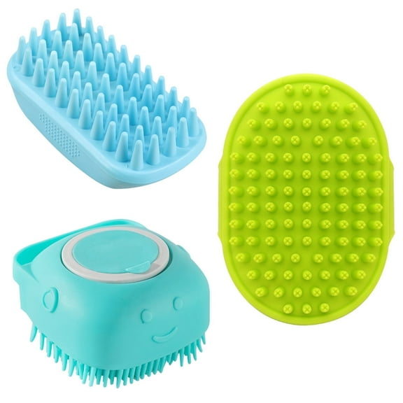 Ogetok Pets Brush Head,Bath Tools Supplies, Suitable for Deshedding, Washing and Grooming of Short and Long Haired Pets
