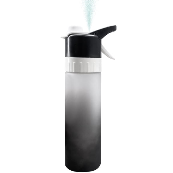 Ogetok Spray Water Bottle 12oz with One Button Mist Spray Portable Leak Proof BPA Free for Sports Office Gym Multi Scene Use