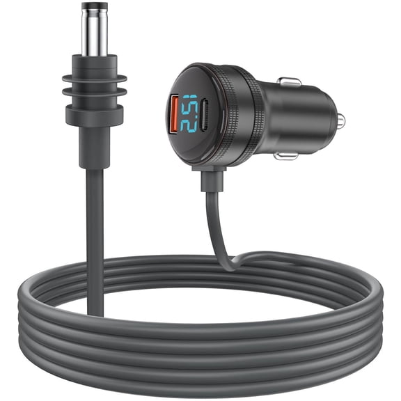 Ogetok Mini Car Charger 100W with Digital Display Type C 45W USB A 18W DC Output Cable Cigarette Lighter Adapter for Camping RV Outdoor