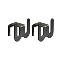 Oggfader 2 Pack No Drill Adhesive Metal Shoe Rack - Damage-Free, Space-Saving for Behind Door & Closet, Heavy Duty Shoe Holder Black