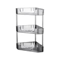 thumbnail image 1 of Oggfader 3-Tier Black Triangular Kitchen Corner Shelf, Countertop Spice Storage Organizer for Kitchen Necessities - Open Shelf Design, 1 of 6