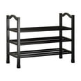 thumbnail image 1 of Oggfader 3 Tier Plastic Shoe Organizer, Tool-Free Assembly Shoe Rack for Entryway & Closet, Space-Saving Black Shoe Storage for Small Spaces, 1 of 6