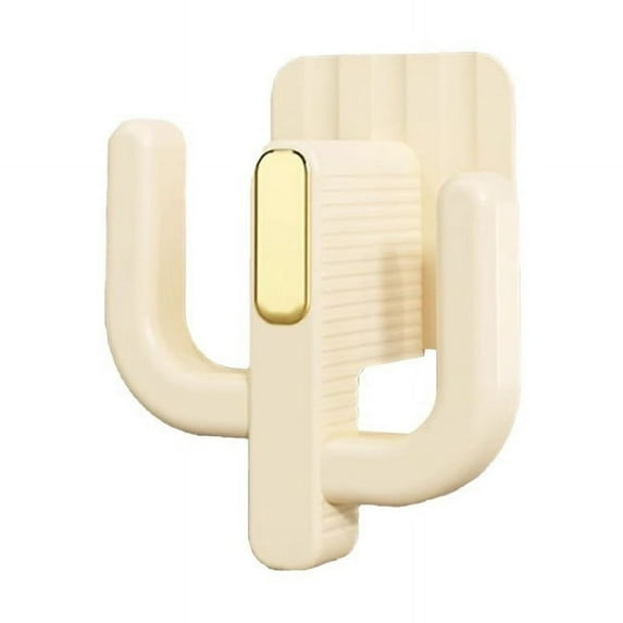 Oggfader Adhesive No Drill Shoe Rack - Wall Mounted Bathroom Slipper Holder, Renter Friendly Small Space Yellow Organizer with Drainage