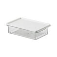 thumbnail image 1 of Oggfader Airtight Flip Lid Food Storage Container - Refrigerator Organizer for Fruit, Ginger, Garlic, Spices - Kitchen Storage Box, White, 1 of 6
