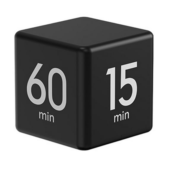 Oggfader Alarm Clocks with Large Numbers Clock Timer Alarm Block Digital 20-60 Minutes Time Management White