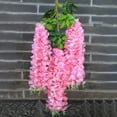 thumbnail image 1 of Oggfader Artificial Flowers for Decoration Hanging Flowers Fashion Household Violet Wall Hanging Violet Decoration Simulation Wall Hanging Garland Flowers Fake Silk Orchid, 1 of 3