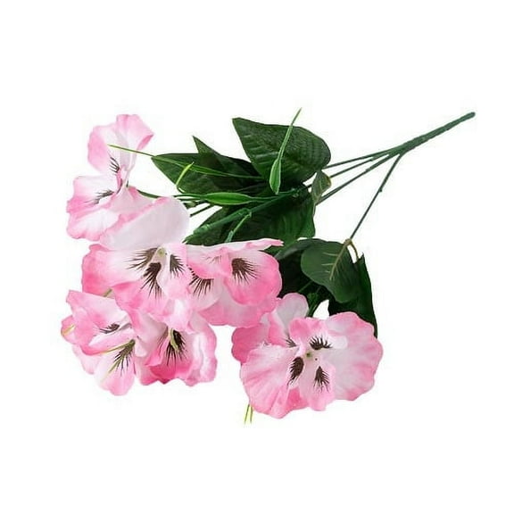 Oggfader Artificial Flowers for Decoration OFF Outdoor Artificial Pansy Flowers Outdoor Home Decoration Project Road Decoration Flowers Pink