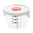 thumbnail image 1 of Oggfader Ba-by Food Storage Container, Portable Leakproof with Scale, White Food Grade Plastic, Microwave & Refrigerator Safe for Tod-dlers, 1 of 7