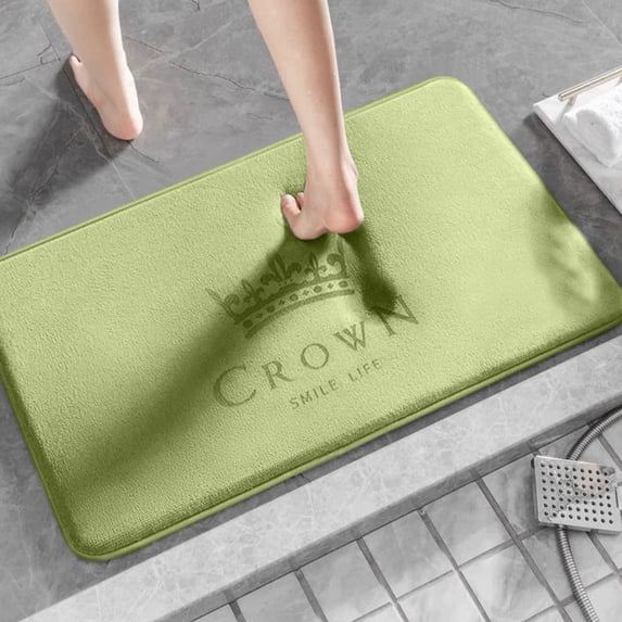 Oggfader Bath Mats for Bathroom Bath Mat Super Absorbent Dry Rubber Backing Non Slip Washable Bathroom Floor Mats Shower Rug For In Front Of Bathtub ShowerRoom 16x24IN