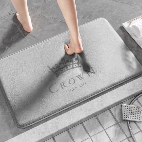 Oggfader Bath Mats for Bathroom Bath Mat Super Absorbent Dry Rubber Backing Non Slip Washable Bathroom Floor Mats Shower Rug For In Front Of Bathtub ShowerRoom 16x24IN