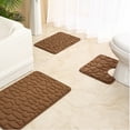 thumbnail image 1 of Oggfader Bath Mats for Bathroom Rug Set Of 3 Foam Bath Mat Toilet Mat Soft Absorbent Thick Rug Non-Slip Backing Universal Machine Washable, 1 of 1