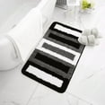 thumbnail image 1 of Oggfader Bath Mats for Bathroom Soft Microfiber Striped Bathroom Rugs Bath Mat Extra Thick -Slip Bath Rugs 24in x 16in, 1 of 1