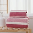 thumbnail image 1 of Oggfader Bath Towel Sets Sale Corals Fleece Bath Towel Set Lightweight Absorbent Ultras Fluffys Quicks Dry Towel For Travel Vacation Fitness And Yoga Pink, 1 of 1