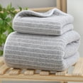 thumbnail image 1 of Oggfader Bath Towel Sets Sale Corals Fleece Towel Set Towel And Bath Towel Two Piece Set Soft And Absorbent Household Face Towel And Bath Towel Gray, 1 of 6