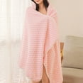 thumbnail image 1 of Oggfader Bath Towels on clearance 56 x 28 inches Velvet Bath Towel Household Absorbent Wrap Thickened Soft Bath Towel Blanket Multipurpose Use As Bath Fitness Bathroom Shower Pink, 1 of 6