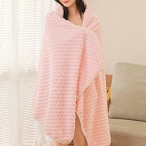 Oggfader Bath Towels on clearance 56 x 28 inches Velvet Bath Towel Household Absorbent Wrap Thickened Soft Bath Towel Blanket Multipurpose Use As Bath Fitness Bathroom Shower Pink