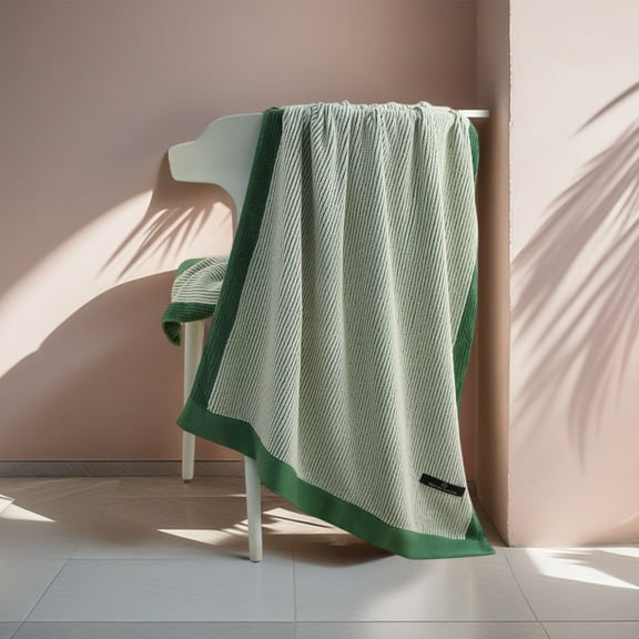 Oggfader Bath Towels on clearance Cotton Bath Towel Cotton Beach Towel Thickened And Large Absorbent Household Towel Hotel Bath Towel Holiday Gifts Green