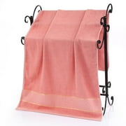 Oggfader Bath Towels on clearance Cotton Large Size 28 X 55 Inches Large Bath Towels Super Absorbency Compact Expeditious Drying And Lightweight Ideal For Gym Travel Pink