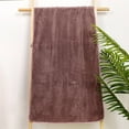 thumbnail image 1 of Oggfader Bath Towels on clearance Snowflake Velvet Bath Towel Absorbent Bath Towel Household Non Shedding Hair Beauty Salon Sweat Steaming Bathrobe Bath Towel Coffee, 1 of 7