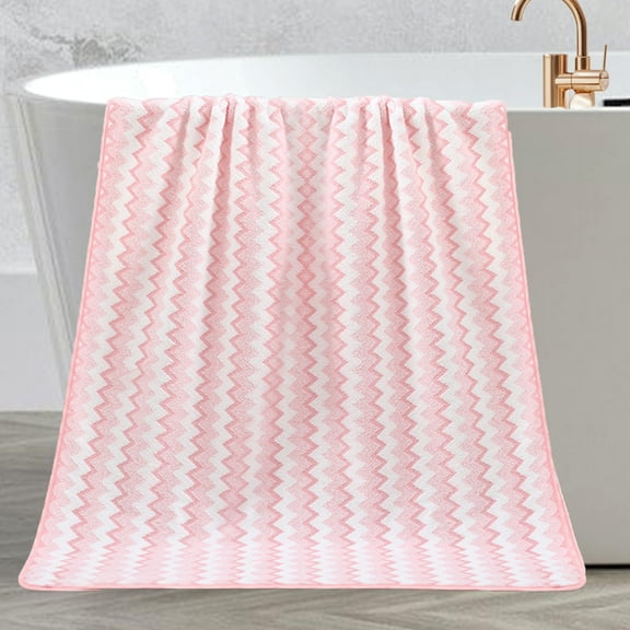 Oggfader Bath Towels on clearance Bath Towels Set For Bathroom Cotton Thick Soft Absorbent Towel Household Wash Face Gift Towel Pink