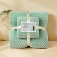 thumbnail image 1 of Oggfader Bath Towels on clearance Fleece Towel And Bath Towel Set Green, 1 of 1