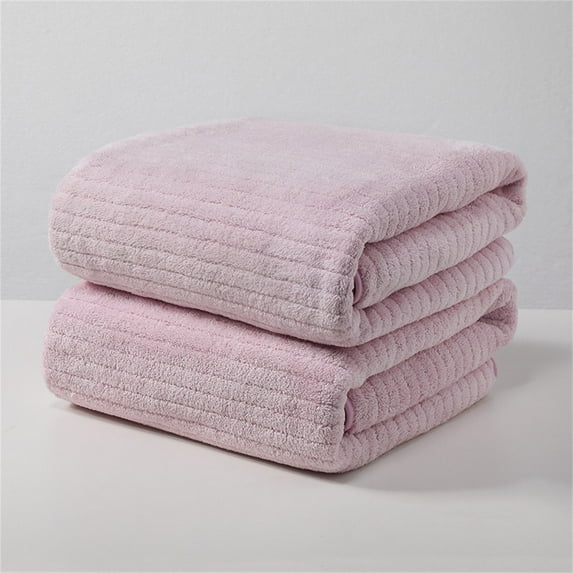 Oggfader Bath Towels on clearance Large Velvet Bath Towel Thicken Absorbent Soft dry Adult Towel Bath Towel Purple