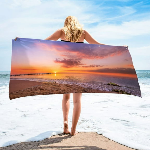 Oggfader Bath Towels on clearance Lazy Beach Towel Button Up Wearable Beach Towel Magical Towel