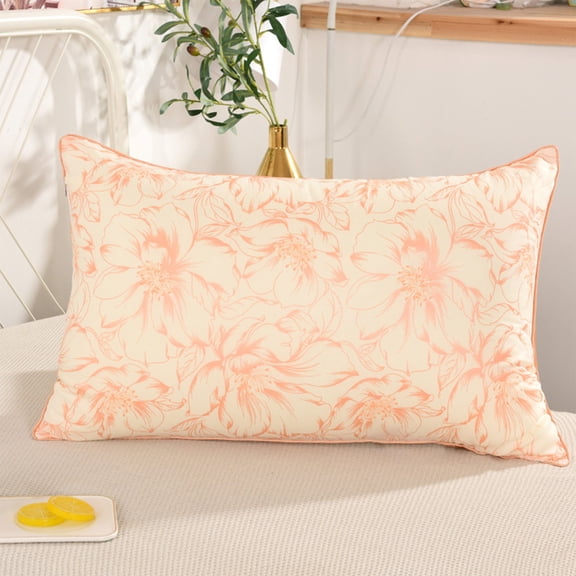 Oggfader Bed Pillows for Sleeping Hotel Grade Down Core Soft And Supportive Bed Pillow For Back And Stomach Sleepers Made Of Skin Friendly Cotton Fabric