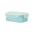thumbnail image 1 of Oggfader Blue Airtight Plastic Food Storage Container - Small Flip Lid for Refrigerator, Fruit, Garlic & Spice Storage, 1 of 8