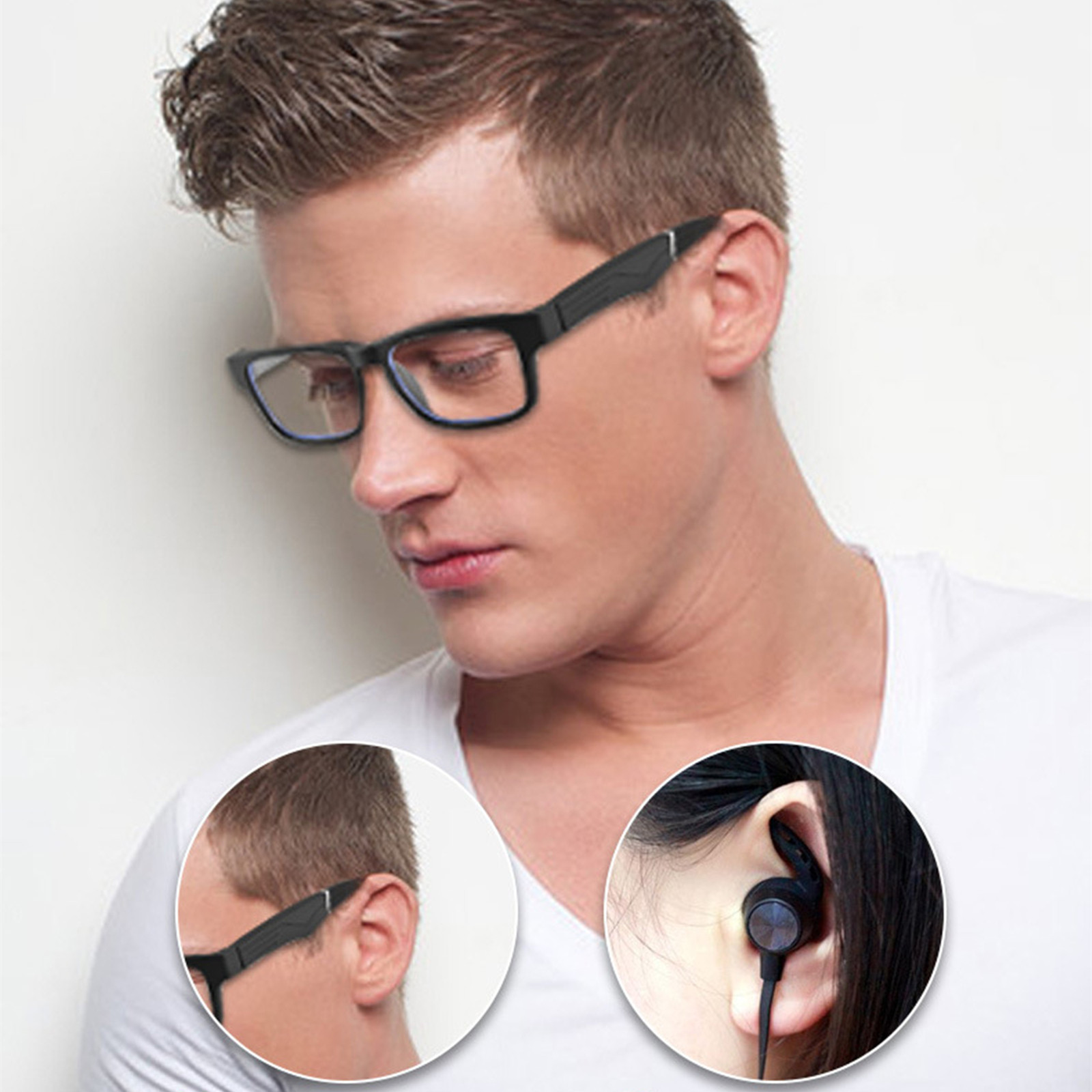 Oggfader Bluetooth Glasses With Earpiece Smart Glasses,Wireless ,IP5