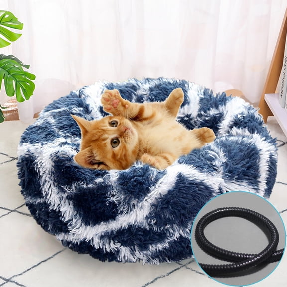 Oggfader Cat Heating Pad USB Charging Interface Mat Pet Heating Pad Heating Pad constant Temperature Small Heater For Cats Navy