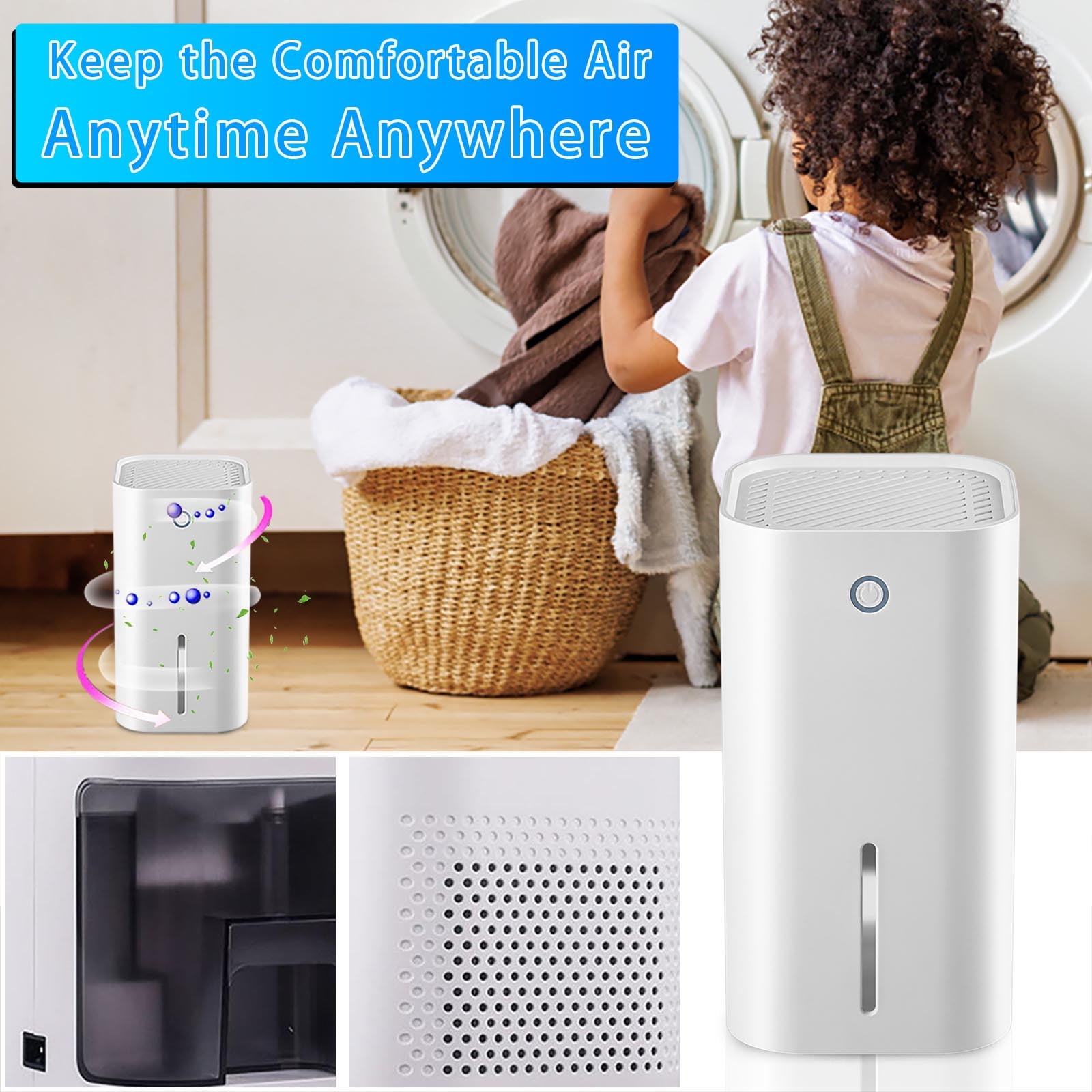 Oggfader Dehumidifier for Basements Energy Efficient Household