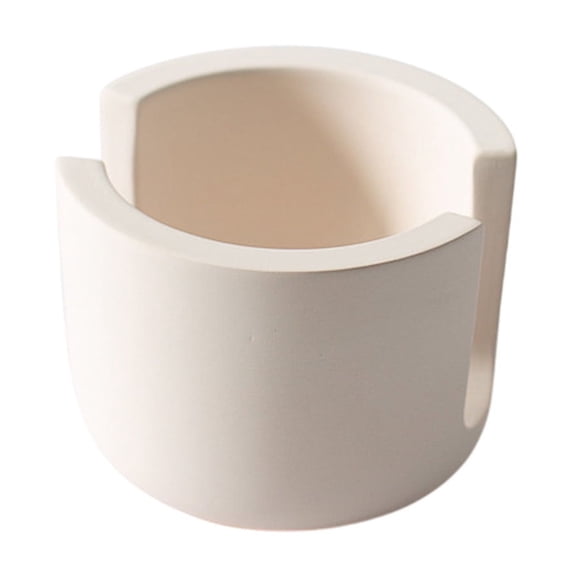 Oggfader Diatomaceous Earth Sponge Holder, Small Beige Kitchen Sink Drainer Rack - Space-Saving Dish Soap Storage & Drying for Countertop