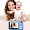 thumbnail image 1 of Oggfader Digital Camera for Kids 10-12 Digital High-definition 40MP 2.4 Inch Large Screen Student Party High-definition Retro Campus Portable Children's Small Camera With Bracket,Blue, 1 of 9
